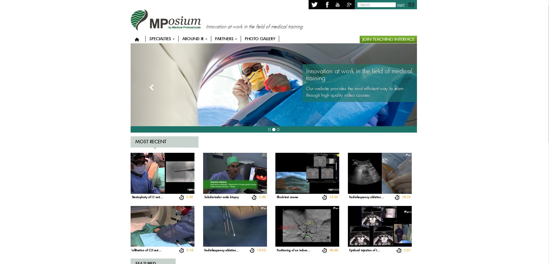 Website creation for mposium